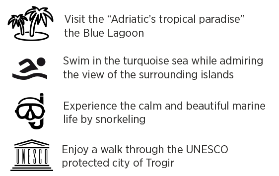 Tour highlights, blue lagoon tour from Split