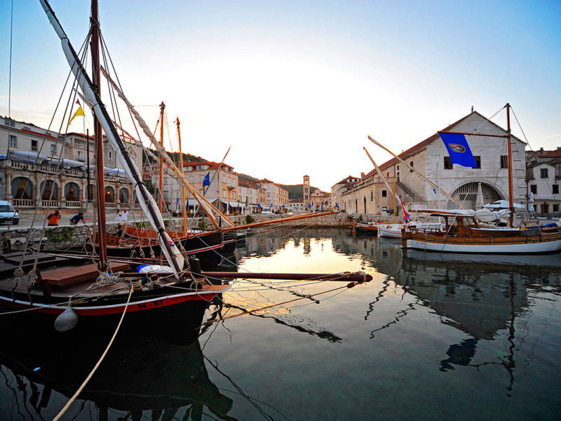 Beautiful Hvar port