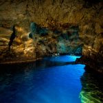 Photo of the Blue Cave with Flashlight