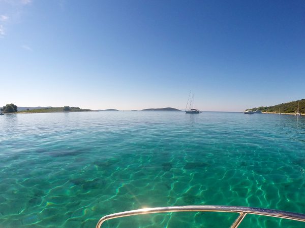 Clear sea inside the Blue Lagoon, Croatia