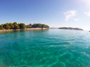 Krknjasi islands forming the Blue Lagoon