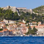 View of Fortica, arriving to Hvar