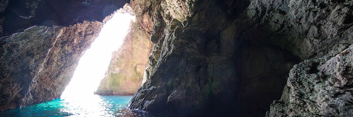 Monk Seal Cave, south side of Bisevo island