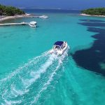 Arriving to the Blue Lagoon, Croatia