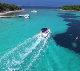 Arriving to the Blue Lagoon, Croatia