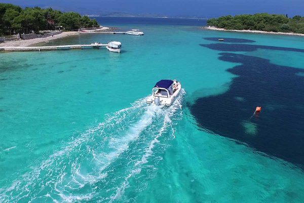 Arriving to the Blue Lagoon, Croatia