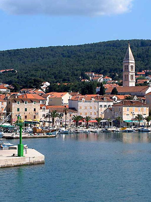 Supetar view from boat