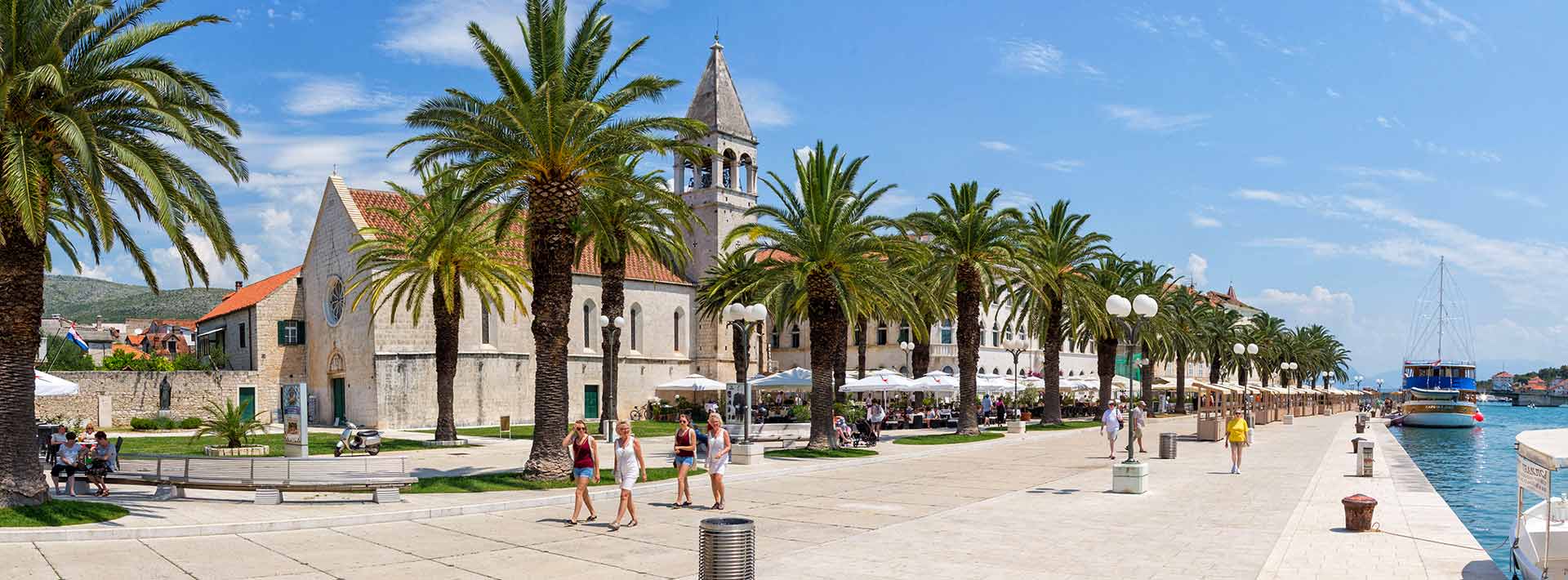 Trogir, UNESCO World Heritage Site, promenade