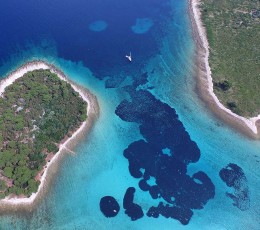 Krknjasi islands of the Blue Lagoon Split