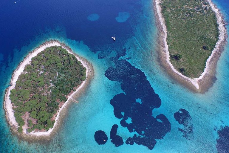 Krknjasi islands of the Blue Lagoon Split