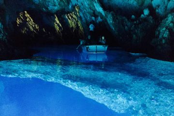Exploring inside the Blue Cave