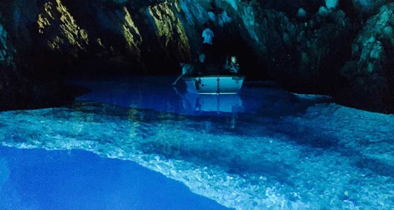 Exploring inside the Blue Cave