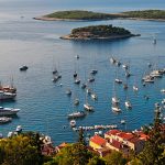 Aerial view of Hvar