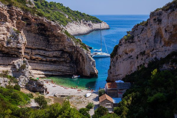 Stiniva bay, island Vis