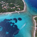 AerialViewonBlueLagoonspeedboattourSplitCroatia