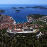 Aerial photo of Fortica, town Hvar