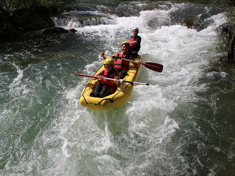 Having fun on Rapids of Cetina river