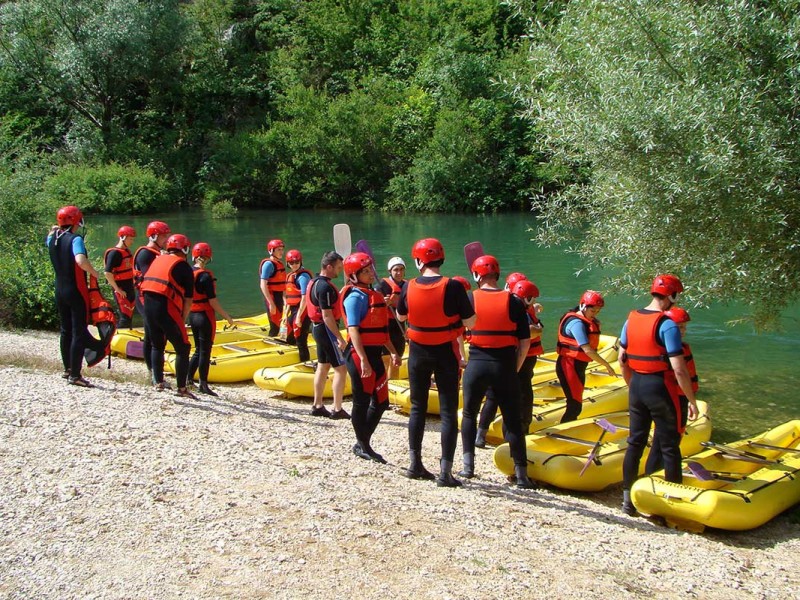 Our rafting tour starts from hidden beach