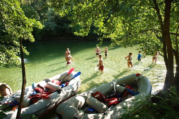 swimming-stop-on-rafting-tour-from-split