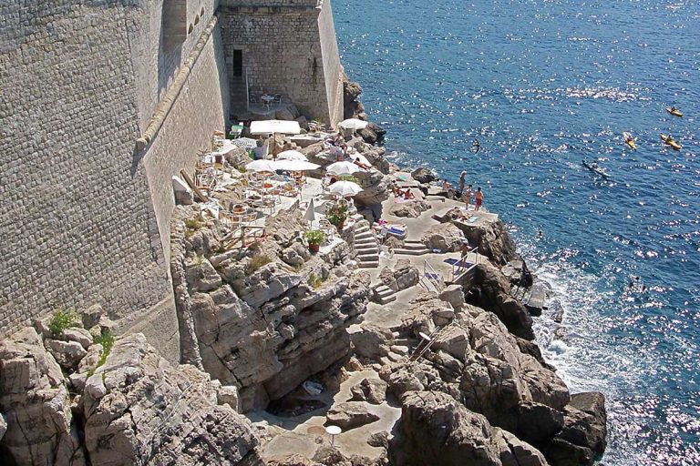 Caffee bar Buza on Walls of Dubrovnik