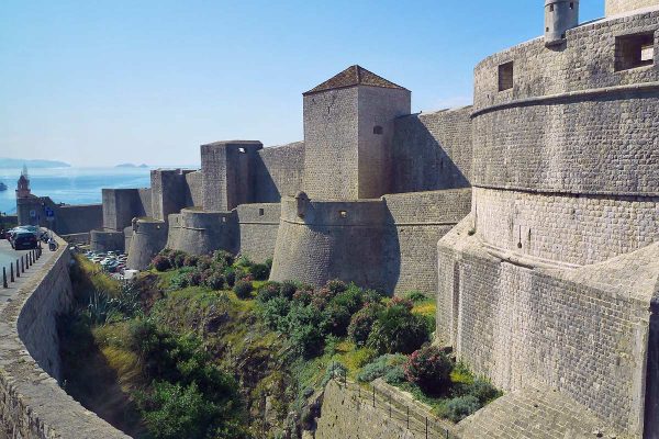 DubrovnikBastionsonmassiveCityWalls