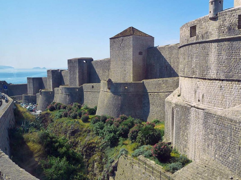 DubrovnikBastionsonmassiveCityWalls