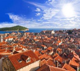 teracotta rooftops in Dubrovnik old town