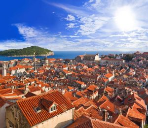 teracotta rooftops in Dubrovnik old town