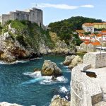 Clifs and fortress in Dubrovnik