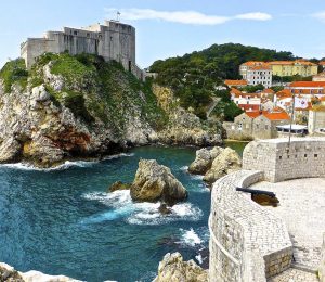 Clifs and fortress in Dubrovnik