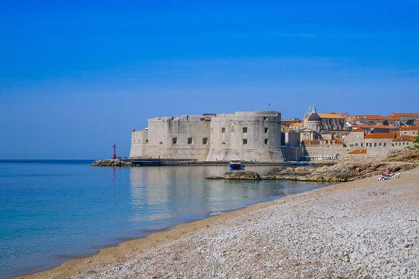 beach near Dubrovnik old town