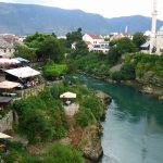 Neretva River passing through Mostar