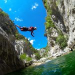 jump into the lake of Cetina river