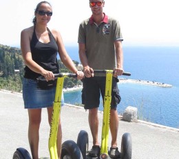 Segway Tour Split Kastelet Beach in the Back