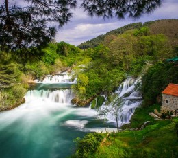 Watermill near Krka waterfalls