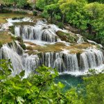 Wooden trail near Krka waterfalls