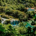 View of Skradinski buk and the falls