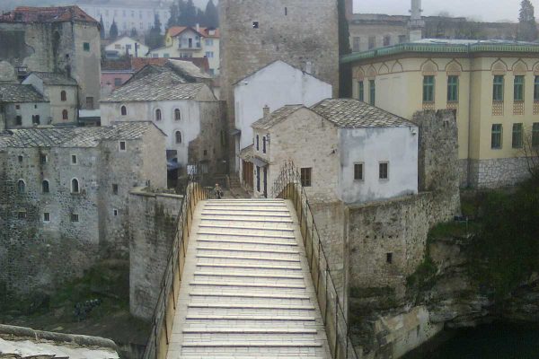 View of the old bridge Mostar