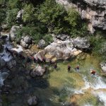 Water in Cetina canyon is controlled by dams
