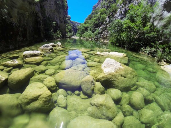 beautiful cetina river, cetina canyon