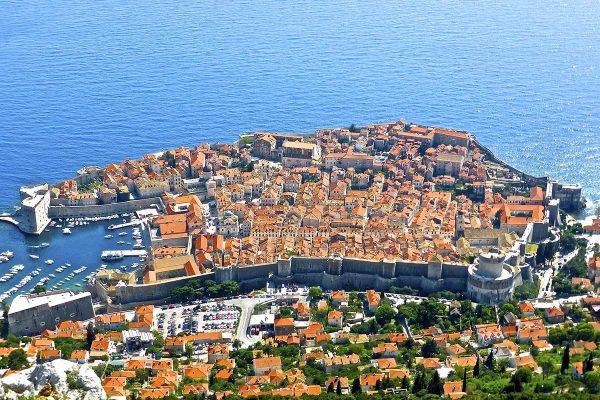 View on Dubrovnik from Srdj