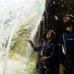 Behind the waterfall on Cetina river