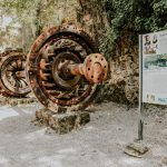 remains of old Krka Hydro Dam