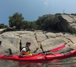 Enjoying sea kayaking in Split