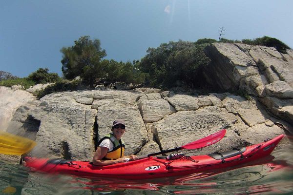 Enjoying sea kayaking in Split