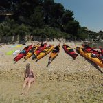 Kastelet beach in Split, point for sea kayaking tour in Split