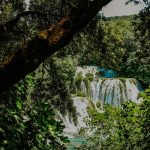 view on the waterfalls