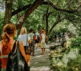 walking through the krka park