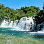 View at the Krka waterfalls