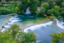 Travertine system on Krka river